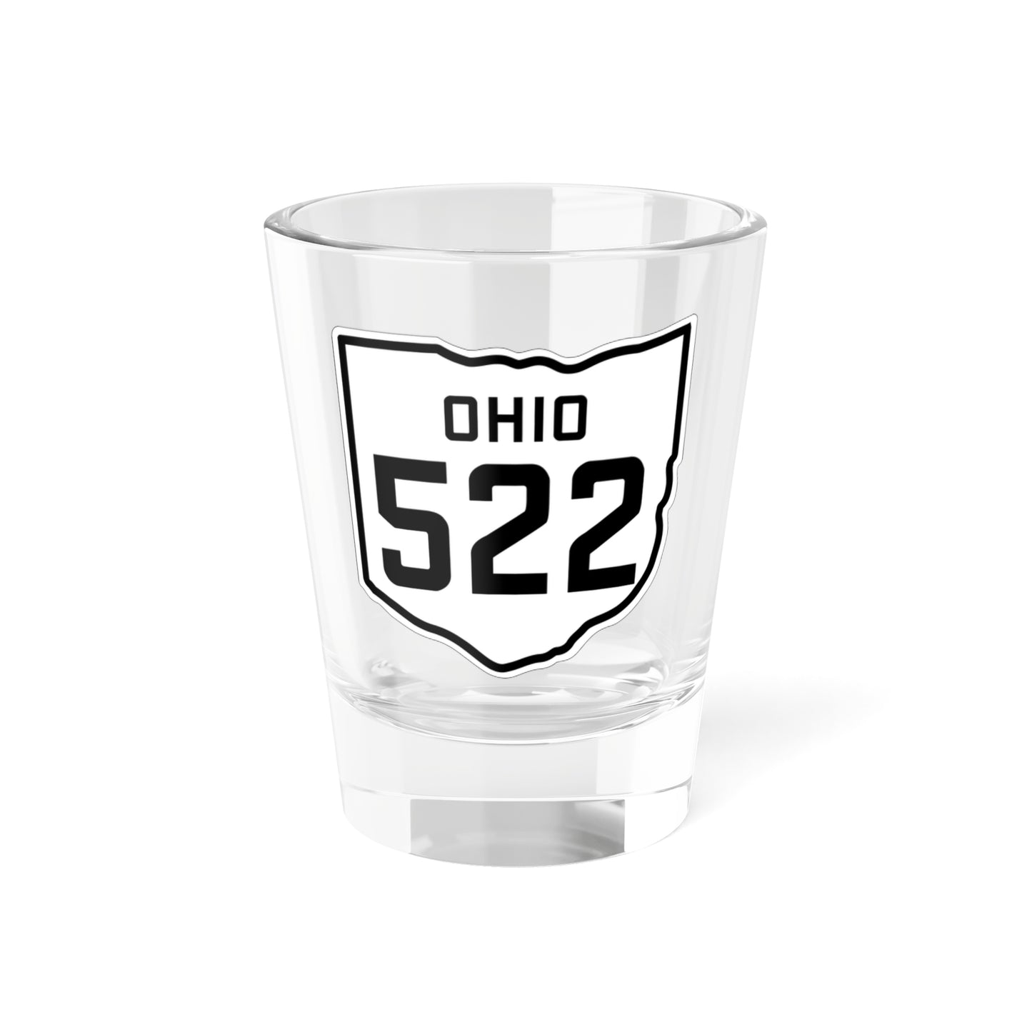 OH-522 1927 (Ohio) (Road Sign) Shot Glass 1.5oz
