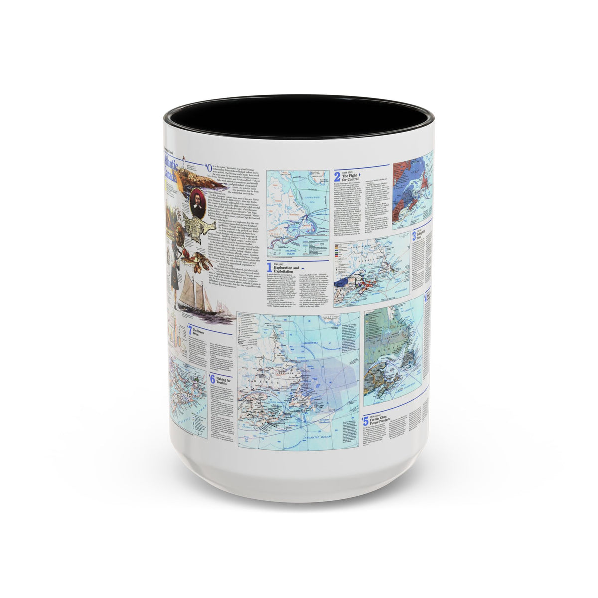 Canada - Atlantic 2 (1993) (Map) Accent Coffee Mug