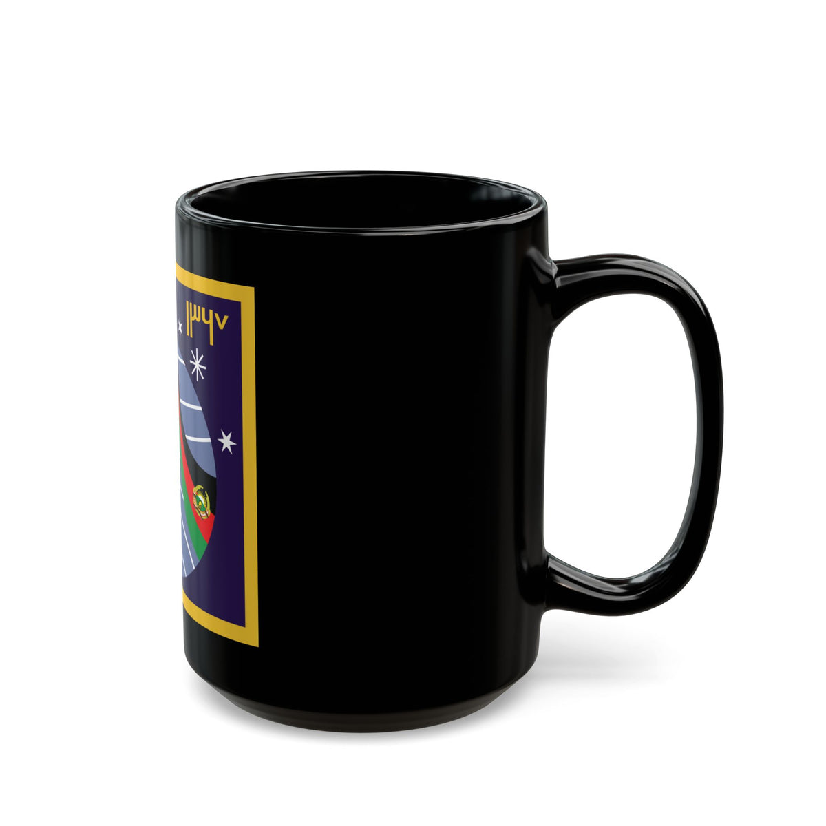 Soyuz TM-6 (Soyuz Programme) Black Coffee Mug