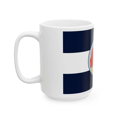 Flag of Lop Buri Province Thailand - White Coffee Mug-Go Mug Yourself