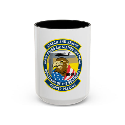 USCG Air Station San Diego Search and Resue (U.S. Coast Guard) Accent Coffee Mug