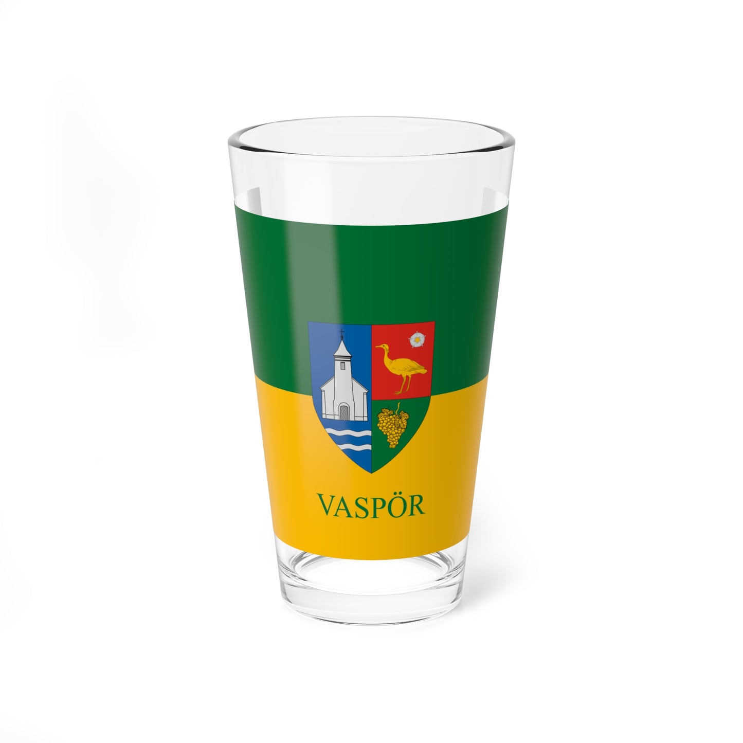 Flag of Vaspor (Hungary) Pint Glass 16oz