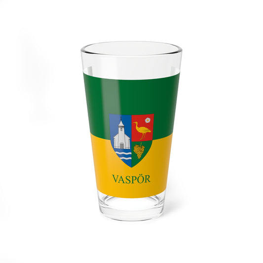 Flag of Vaspor (Hungary) Pint Glass 16oz