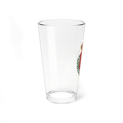 Försvarets sjukvårdshögskola vapen (Sweden) (Coat of Arms) Pint Glass 16oz