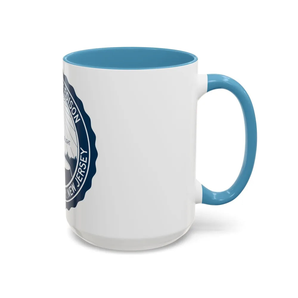 Seal of Edison NJ - Accent Coffee Mug-Go Mug Yourself