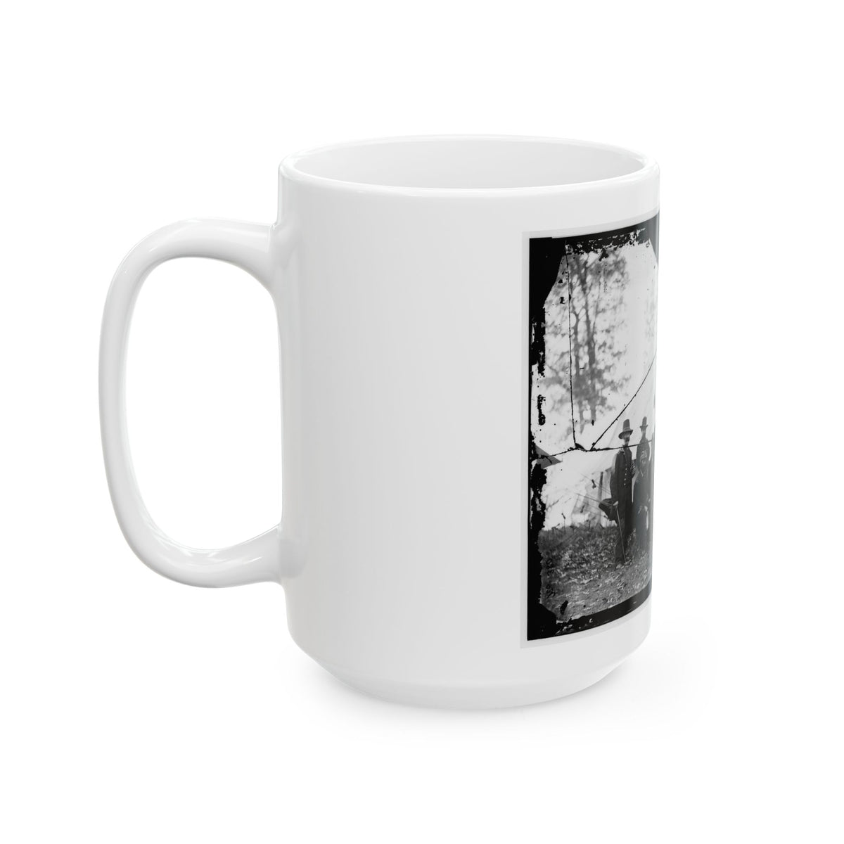 Washington, District Of Columbia (Vicinity). Gen. James A. Hall, Officers And Men Of Battery C & E, U.S. Artillery (U.S. Civil War) White Coffee Mug