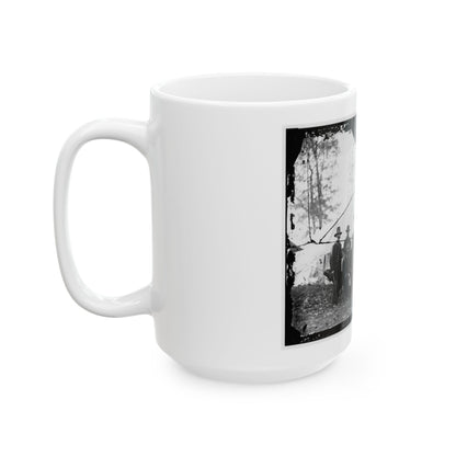 Washington, District Of Columbia (Vicinity). Gen. James A. Hall, Officers And Men Of Battery C & E, U.S. Artillery (U.S. Civil War) White Coffee Mug
