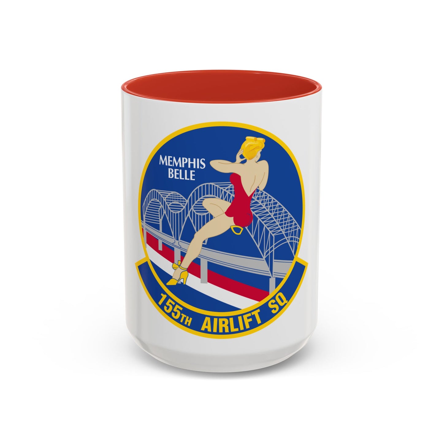 155 Airlift Squadron (U.S. Air Force) Accent Coffee Mug