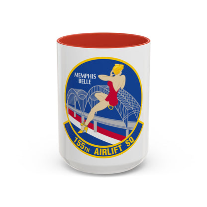 155 Airlift Squadron (U.S. Air Force) Accent Coffee Mug