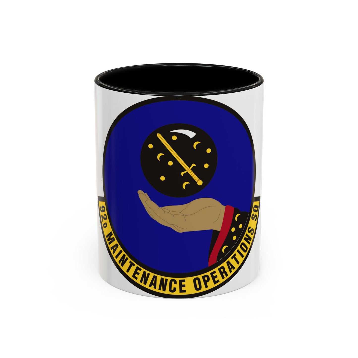 92 Maintenance Operations Squadron AMC (U.S. Air Force) Accent Coffee Mug