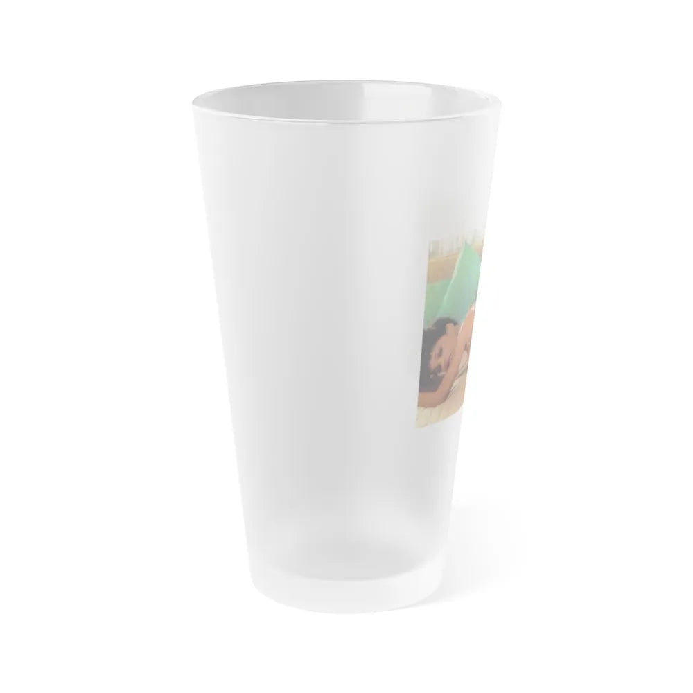 Ola Ray #96 (Vintage Female Icon) Frosted Pint 16oz-Go Mug Yourself