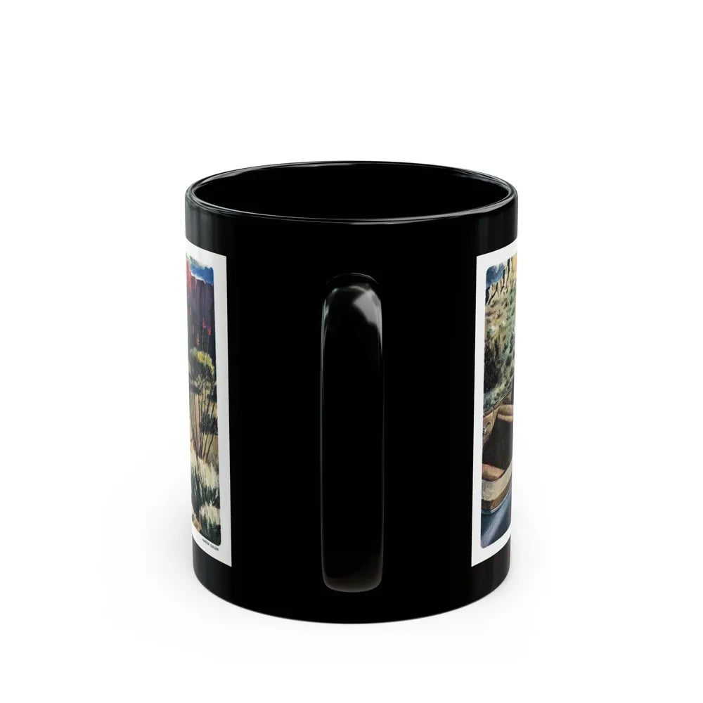 Frame-Up, Liberty, October, 1948 - Black Coffee Mug-Go Mug Yourself