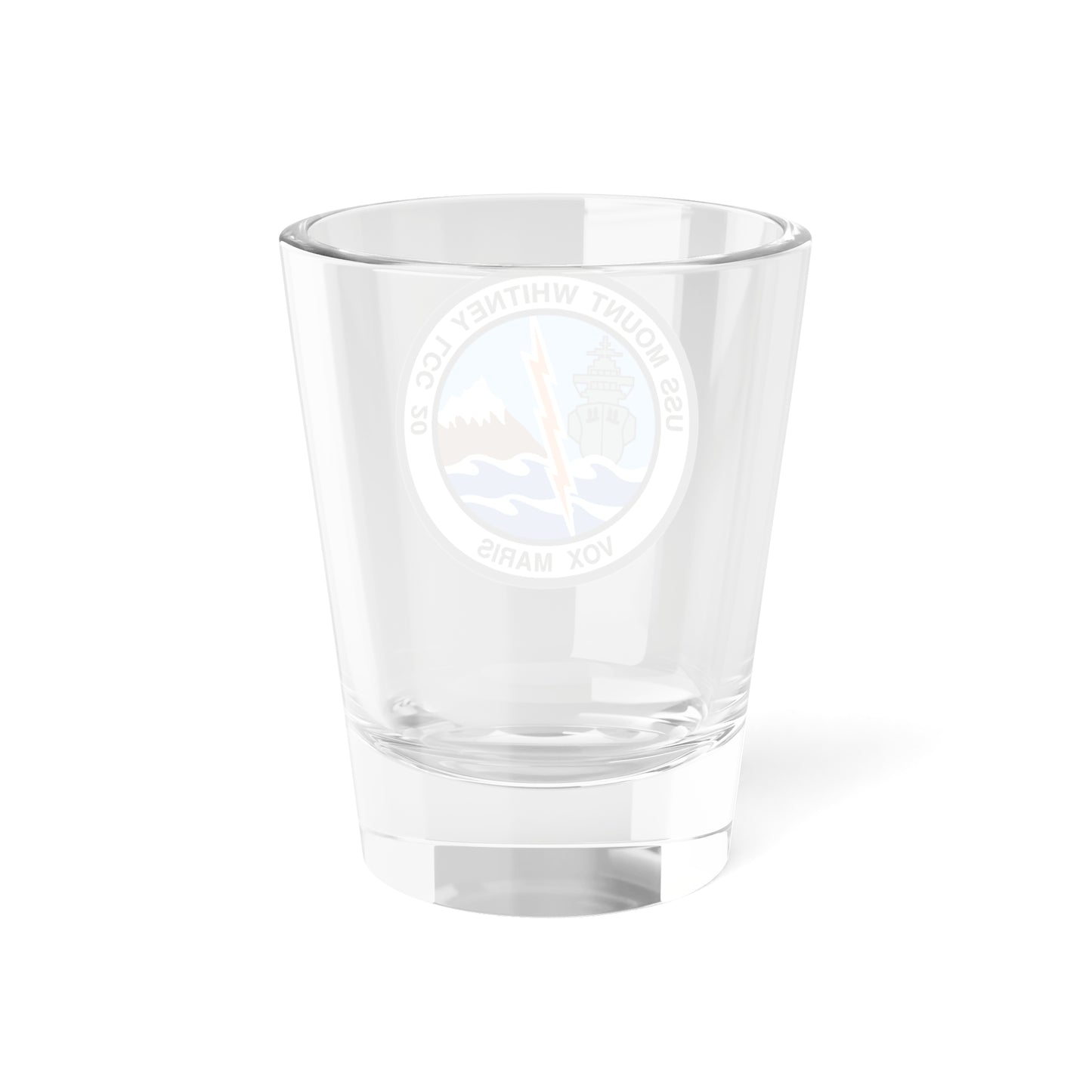 USS Mount Whitney LCC 20 Vox Maris (U.S. Navy) Shot Glass 1.5oz