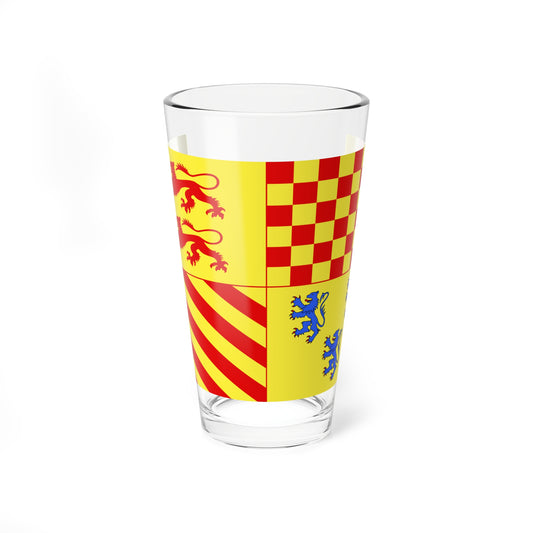 Drapeau departement fr Correze (France) Pint Glass 16oz