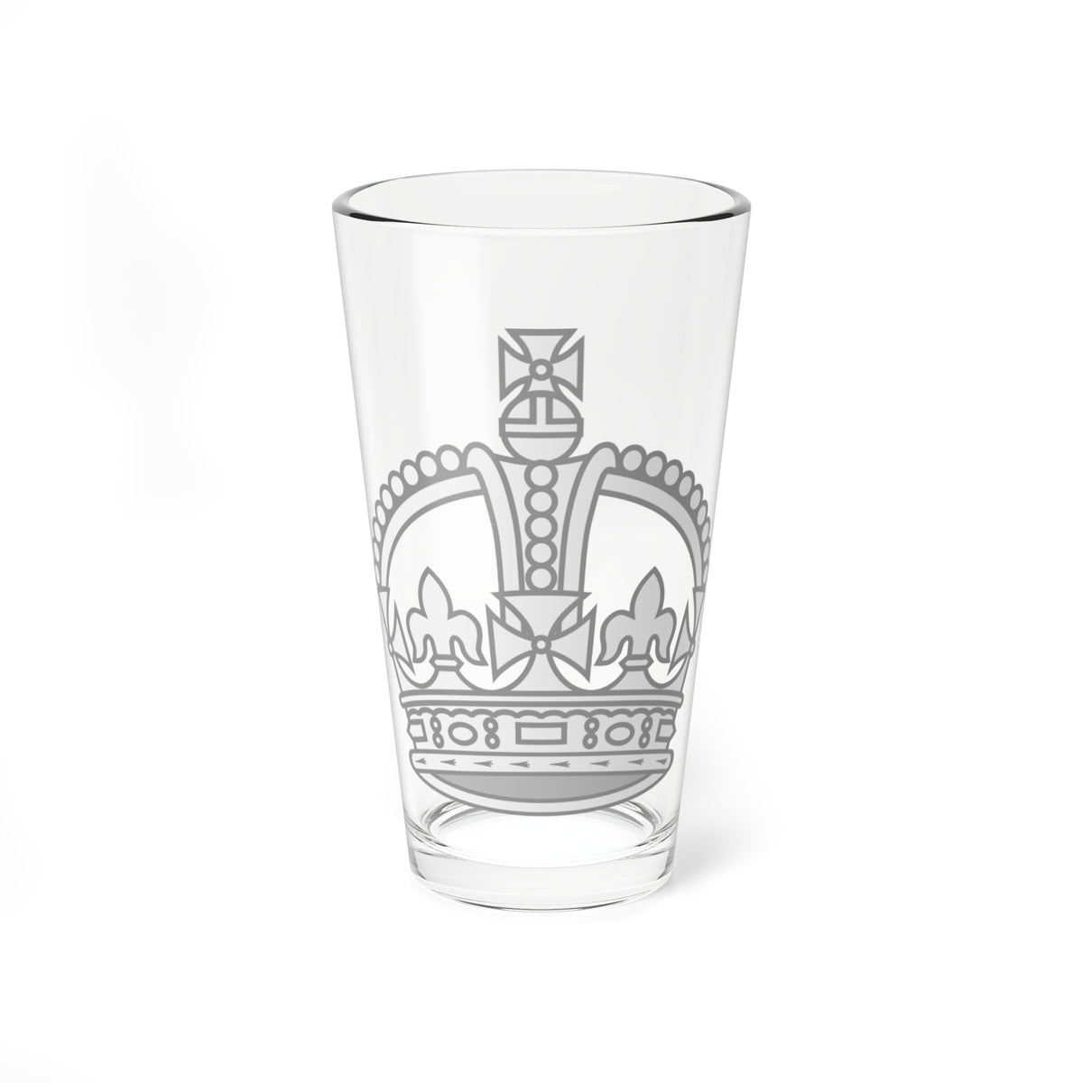 1901 pattern Tudor Crown silver hollow (United Kingdom) (Military Rank) Pint Glass 16oz