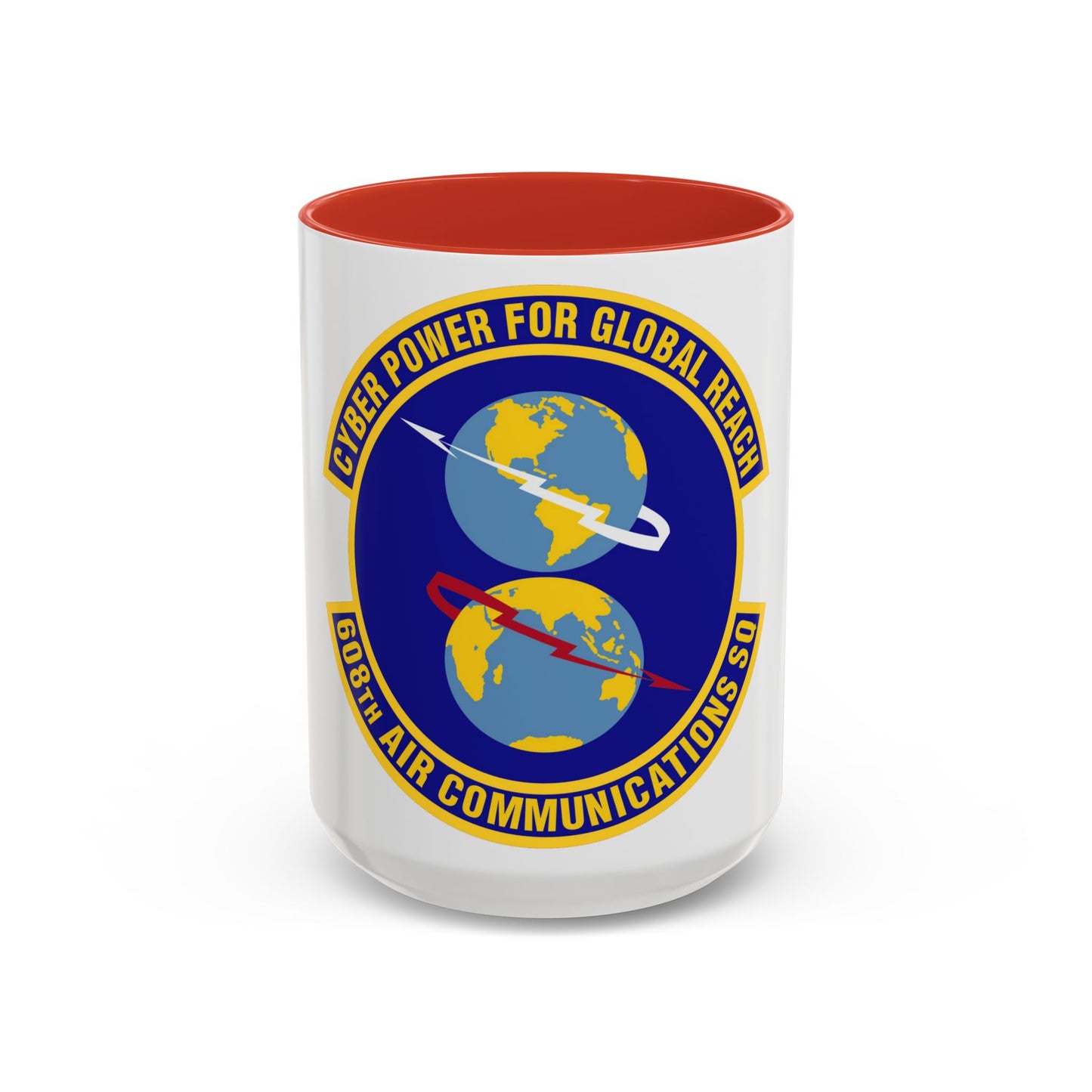 608th Air Communications Squadron (U.S. Air Force) Accent Coffee Mug