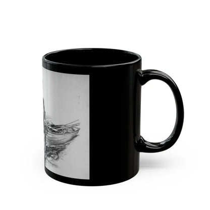 Fishing Interrupted - Black Coffee Mug-Go Mug Yourself