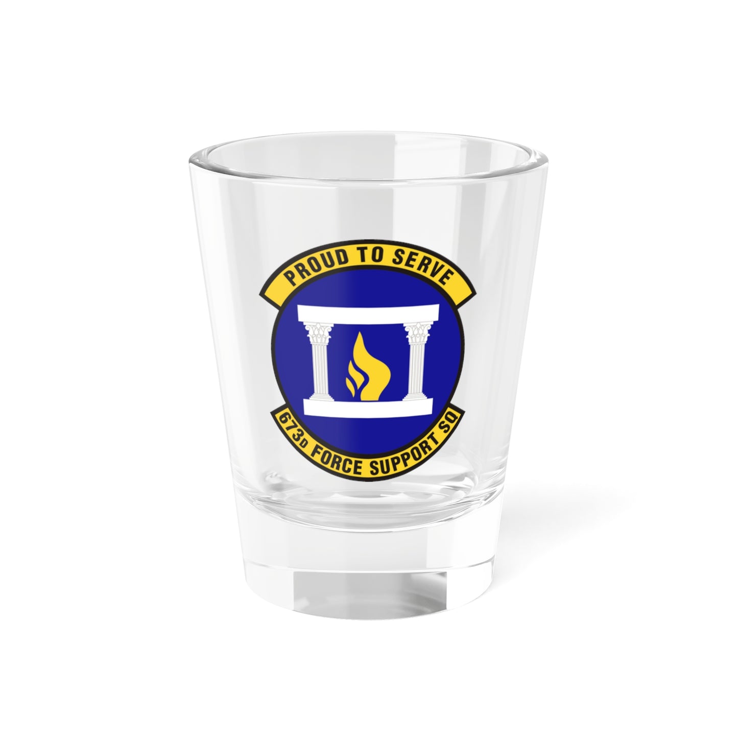 673d Force Support Squadron (U.S. Air Force) Shot Glass 1.5oz