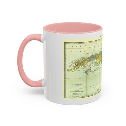 Central America - Cuba (1906) (Map) Accent Coffee Mug