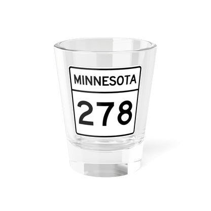 MN-278 1948 (Minnesota) (Road Sign) Shot Glass 1.5oz