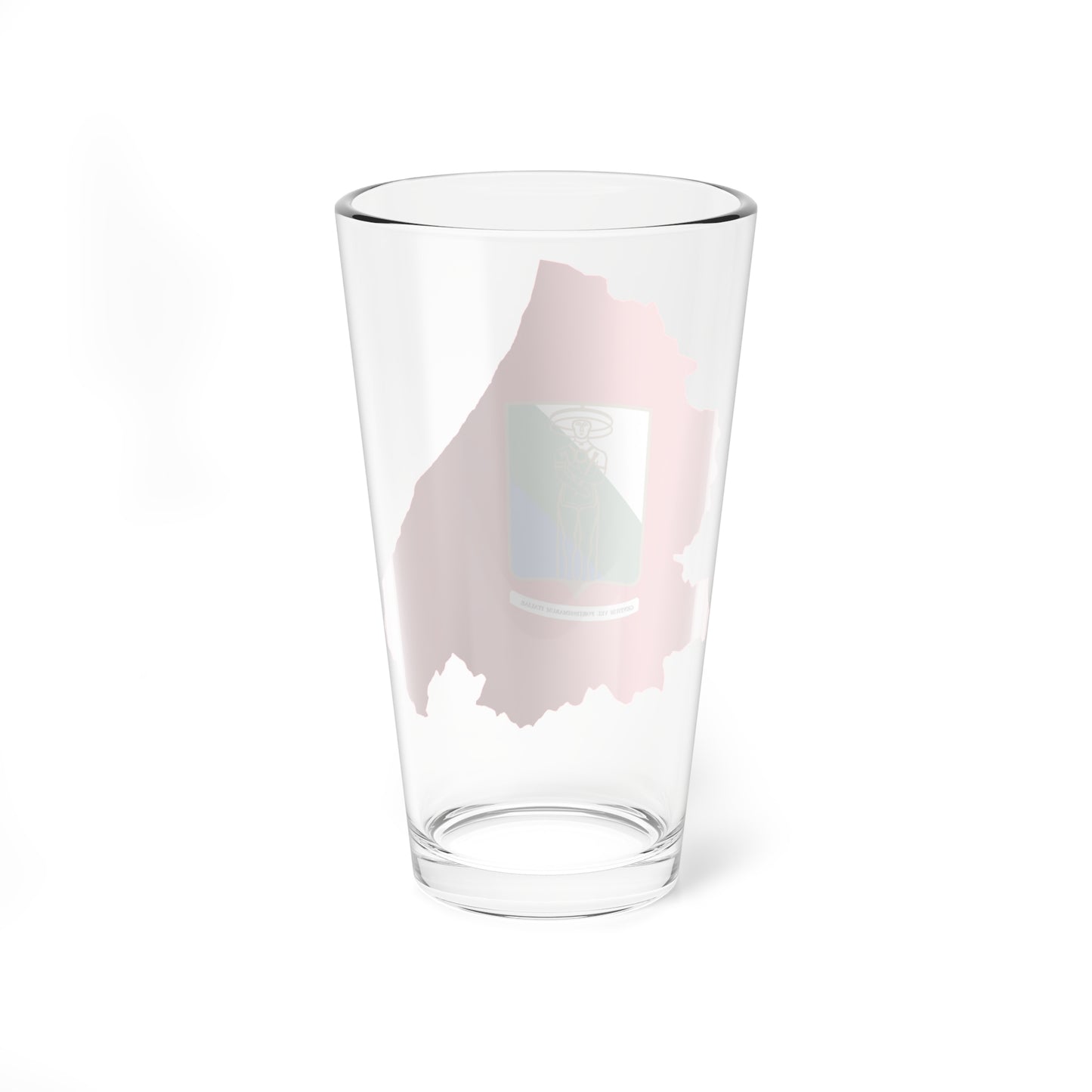 Flag map of Abruzzo (Italy) Pint Glass 16oz