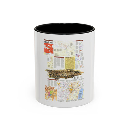 Middle East - Holy Land 2 (1989) (Map) Accent Coffee Mug