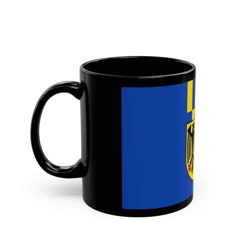 Flag of Rhein Hunsrueck Kreis Germany - Black Coffee Mug-Go Mug Yourself