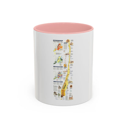 USA - New York City (1999) (Map) Accent Coffee Mug