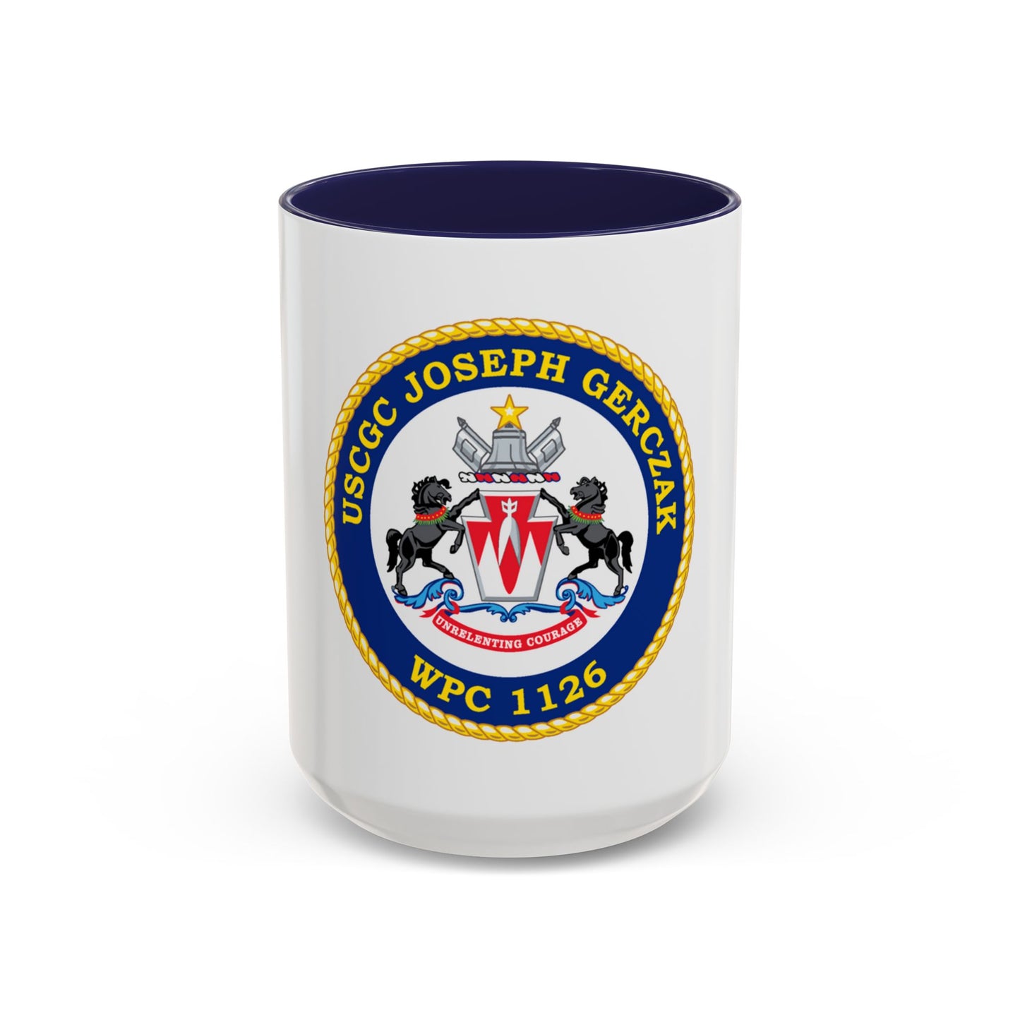USCGC JOSEPH GERCZAK WPC 1126 (U.S. Coast Guard) Accent Coffee Mug