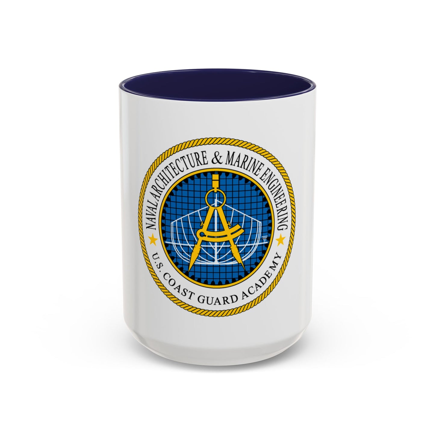 USCG Academy NA&ME (U.S. Coast Guard) Accent Coffee Mug