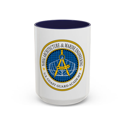 USCG Academy NA&ME (U.S. Coast Guard) Accent Coffee Mug