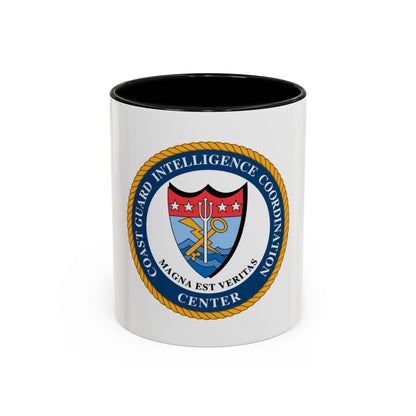 USCG Intelligence Coordination Ctr (U.S. Coast Guard) Accent Coffee Mug