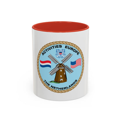 USCG Activities Europe the Netherlands (U.S. Coast Guard) Accent Coffee Mug