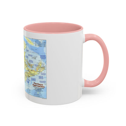 USA - Northern Approaches 1 (1985) (Map) Accent Coffee Mug