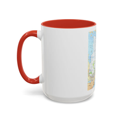 Canada - Quebec & Newfoundland (1980) (Map) Accent Coffee Mug