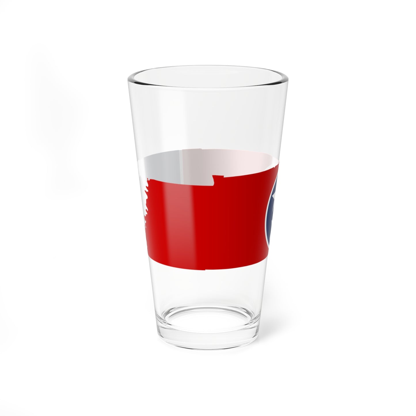 Flag-map of Tennessee (United States) Pint Glass 16oz