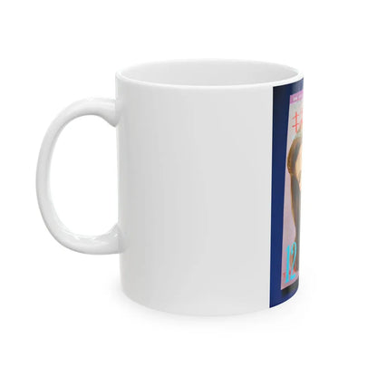 Pamela Tiffin #176 - Mag. on Table Pam on Cover (Vintage Female Icon) White Coffee Mug-Go Mug Yourself