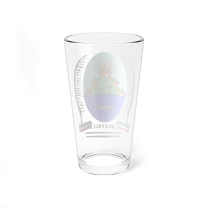 Escudo Región Ucayali (Peru) (Coat of Arms) Pint Glass 16oz