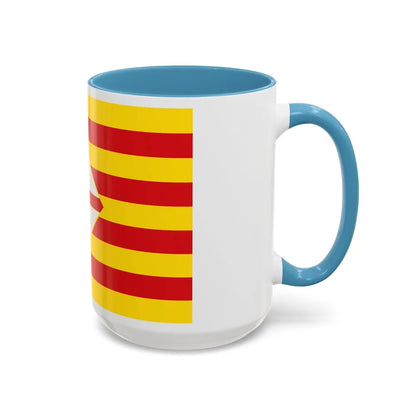 Flag of Barcelona - Accent Coffee Mug-Go Mug Yourself