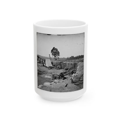 Atlanta, Georgia. Confederate Fort In Front Of Atlanta (U.S. Civil War) White Coffee Mug