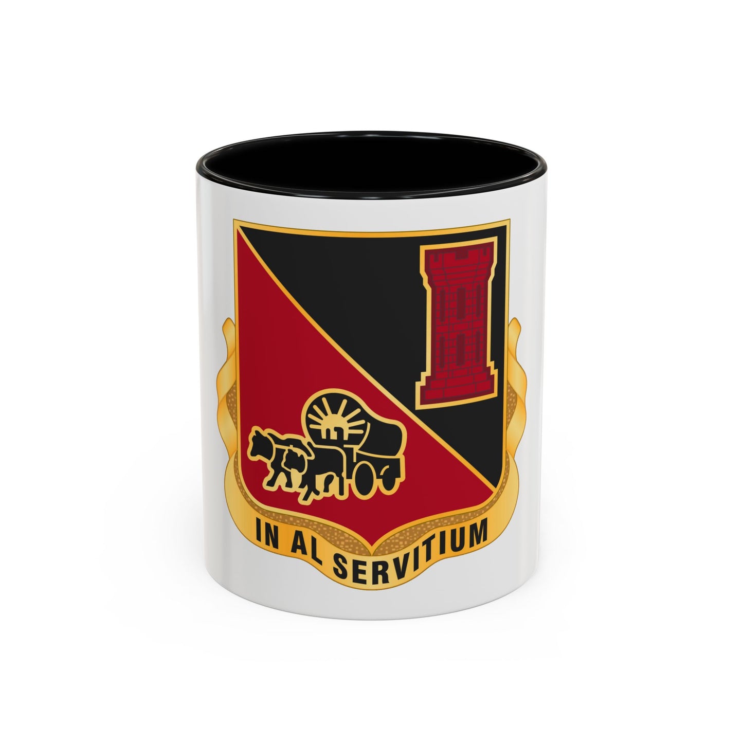 128 Engineer Battalion Nebraska National Guard (U.S. Army) Accent Coffee Mug