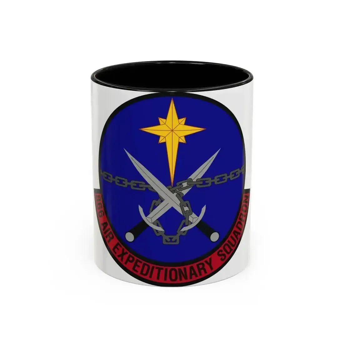 866th Air Expeditionary Squadron (U.S. Air Force) Accent Coffee Mug 11oz Black - Go Mug Yourself