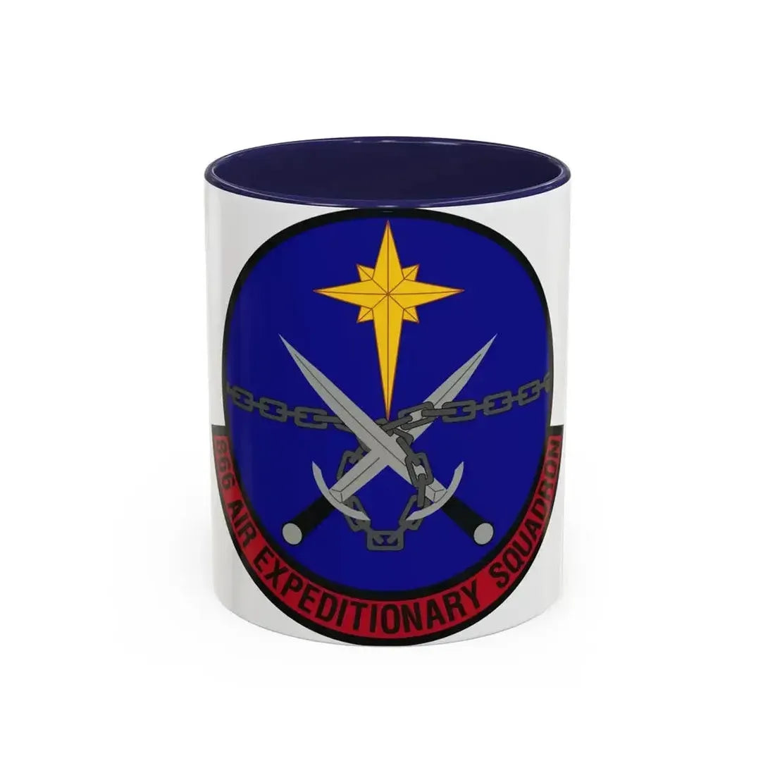 866th Air Expeditionary Squadron (U.S. Air Force) Accent Coffee Mug 11oz Navy - Go Mug Yourself
