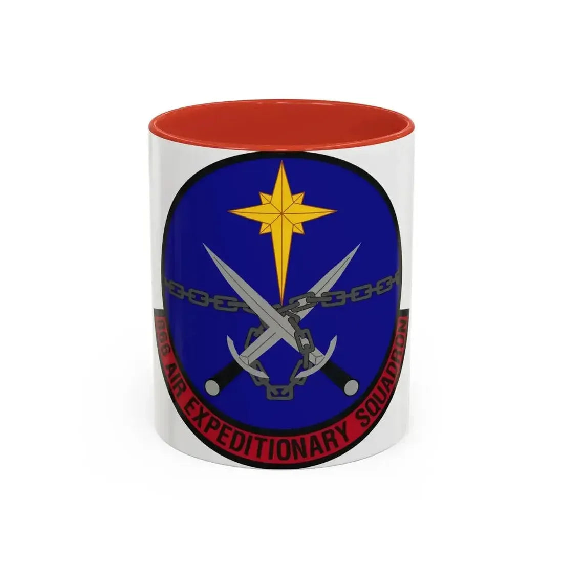 866th Air Expeditionary Squadron (U.S. Air Force) Accent Coffee Mug 11oz Red - Go Mug Yourself