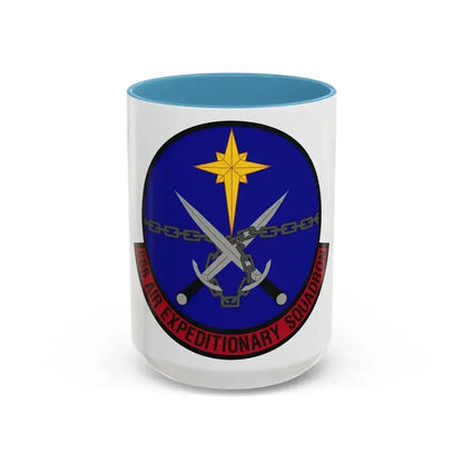 866th Air Expeditionary Squadron (U.S. Air Force) Accent Coffee Mug 15oz Light Blue - Go Mug Yourself