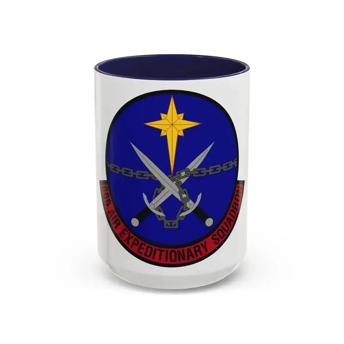 866th Air Expeditionary Squadron (U.S. Air Force) Accent Coffee Mug 15oz Navy - Go Mug Yourself