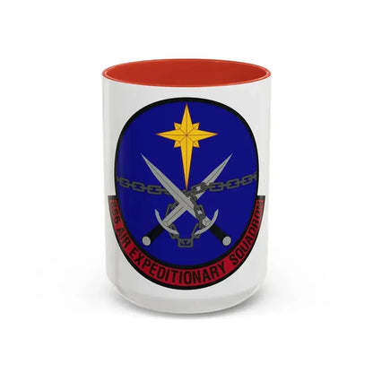 866th Air Expeditionary Squadron (U.S. Air Force) Accent Coffee Mug 15oz Red - Go Mug Yourself