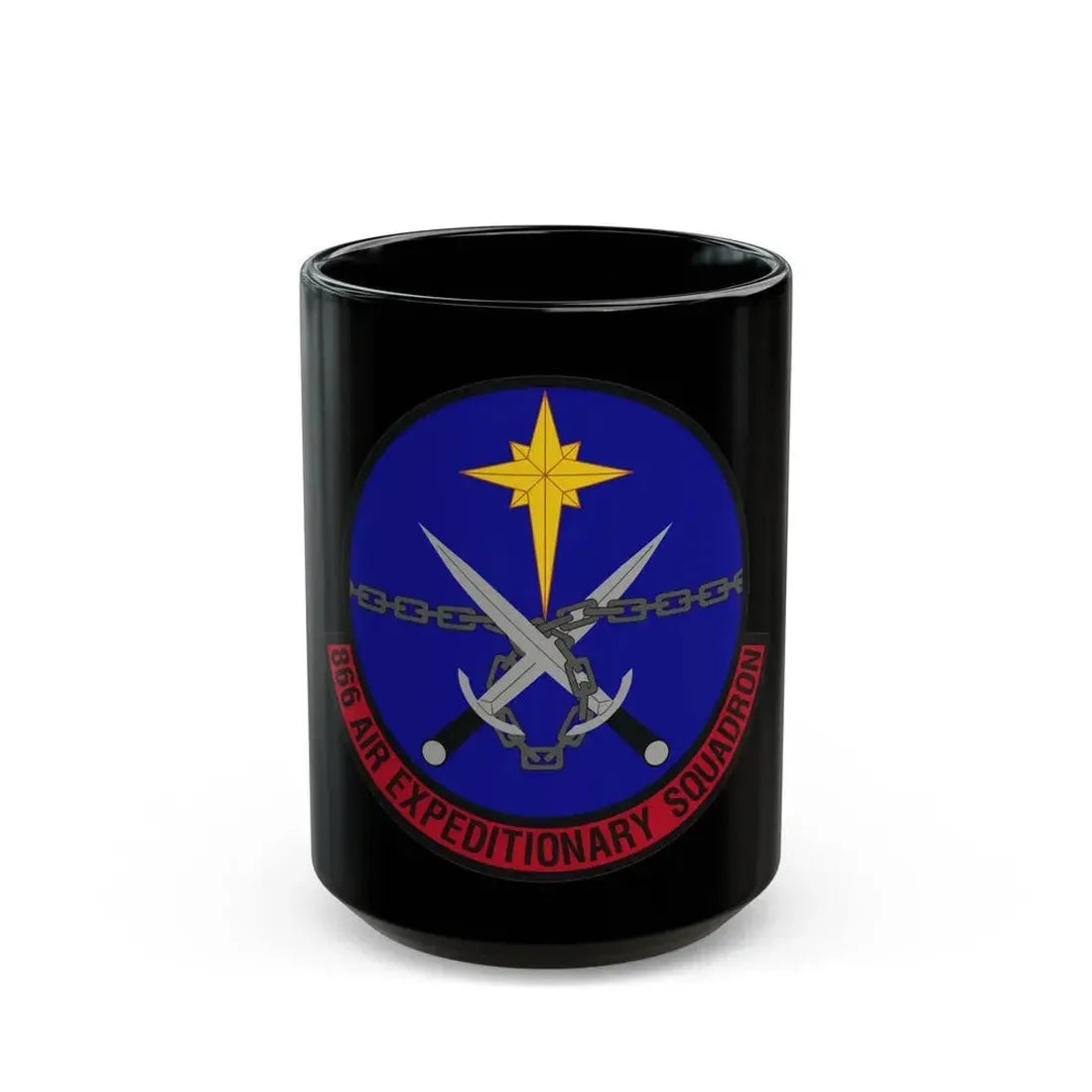 866th Air Expeditionary Squadron (U.S. Air Force) Black Coffee Mug 15oz - Go Mug Yourself