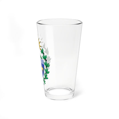 Coat of arms of Uruguay Sun of May variant (Uruguay) (Coat of Arms) Pint Glass 16oz