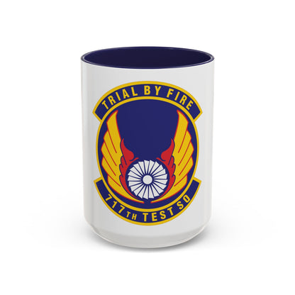 717th Test Squadron (U.S. Air Force) Accent Coffee Mug